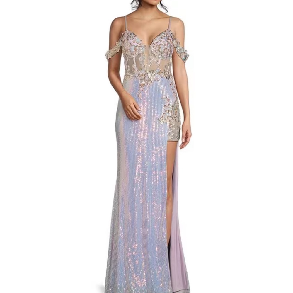 Elegant Sequin Evening Gown